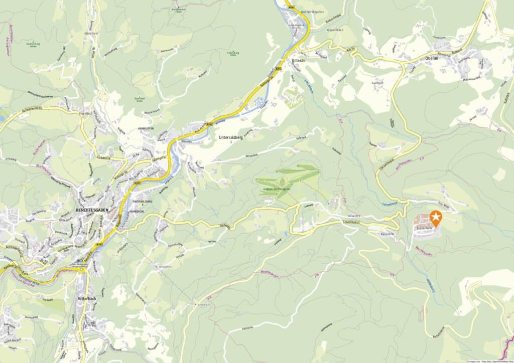 Lageplan Alpenresidenz Buchenhöhe Berchtesgaden